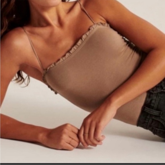 Abercrombie & Fitch Tops - Abercrombie Tan Bodysuit